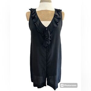 Joie V-neck silk shift dress size S